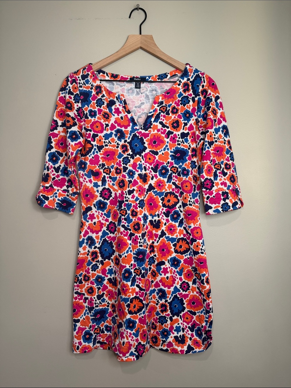 Hatley Lucy Dress 3/4 Sleeves Floral Pattern XS / TP